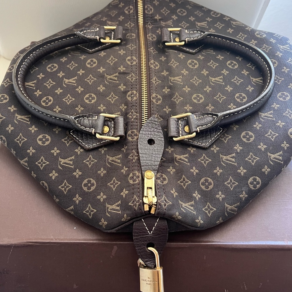 Louis Vuitton Monogram Mini Lin Croisette Speedy 30 Satchel - Picture 3 of 13